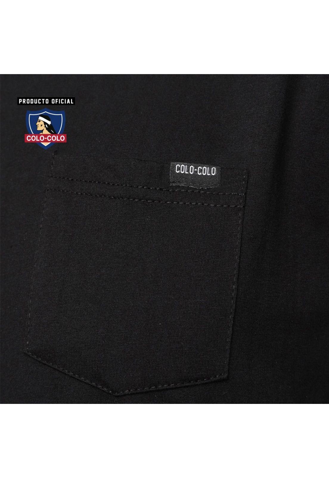 Polera Colo Colo Urbano Big Print Negra-4