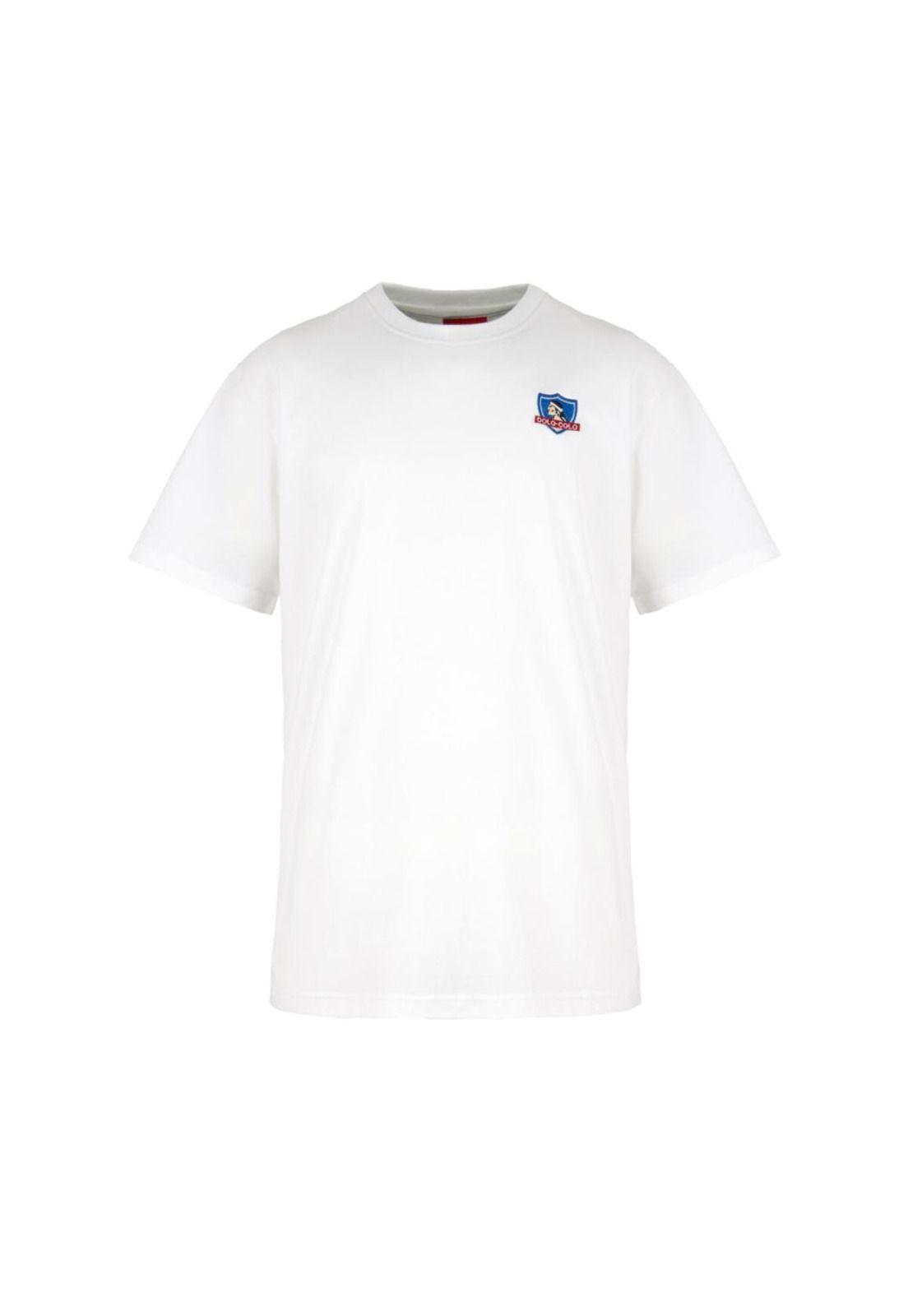 Polera Colo Colo Hombre Insignia Blanco-0