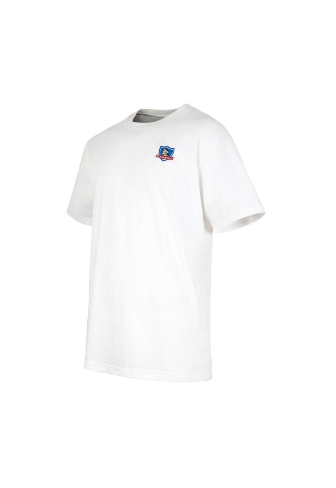 Polera Colo Colo Hombre Insignia Blanco-1