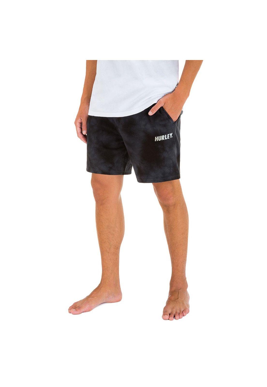 Short Tides Fastlane Tie Black Hurley-3