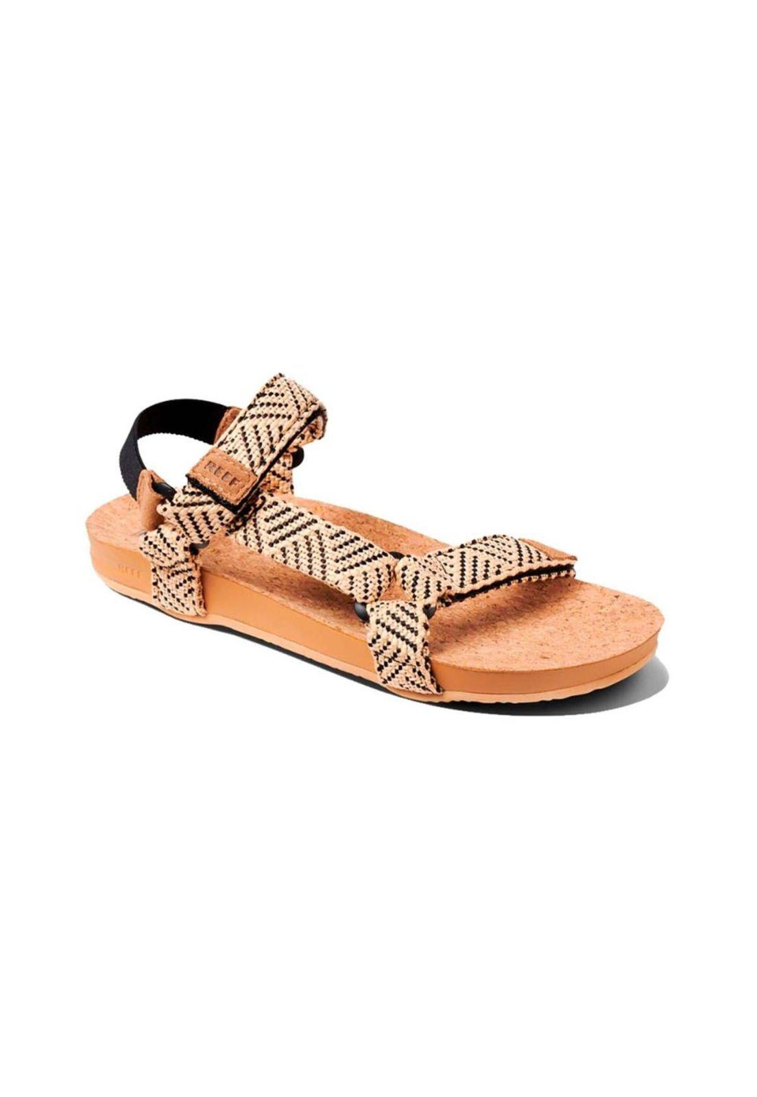 Sandalia Women Cushion Rem Black Tan-0