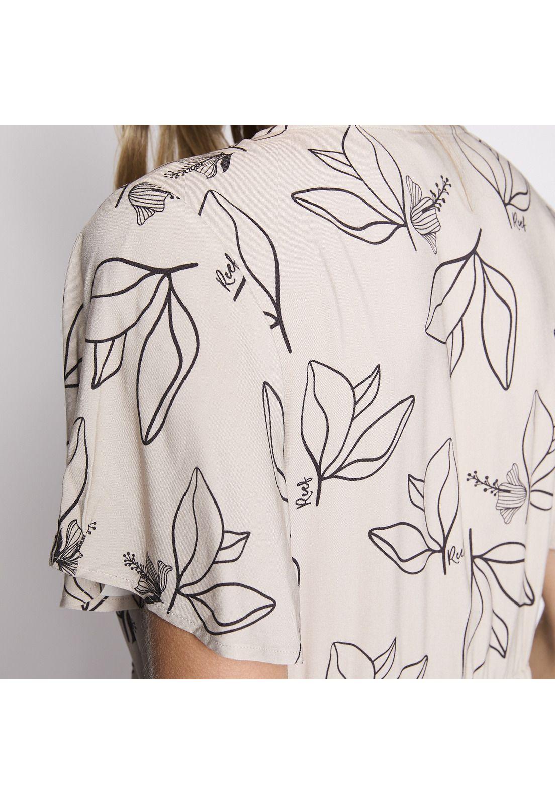 Vestido Reef Women Natural White Buttons-4