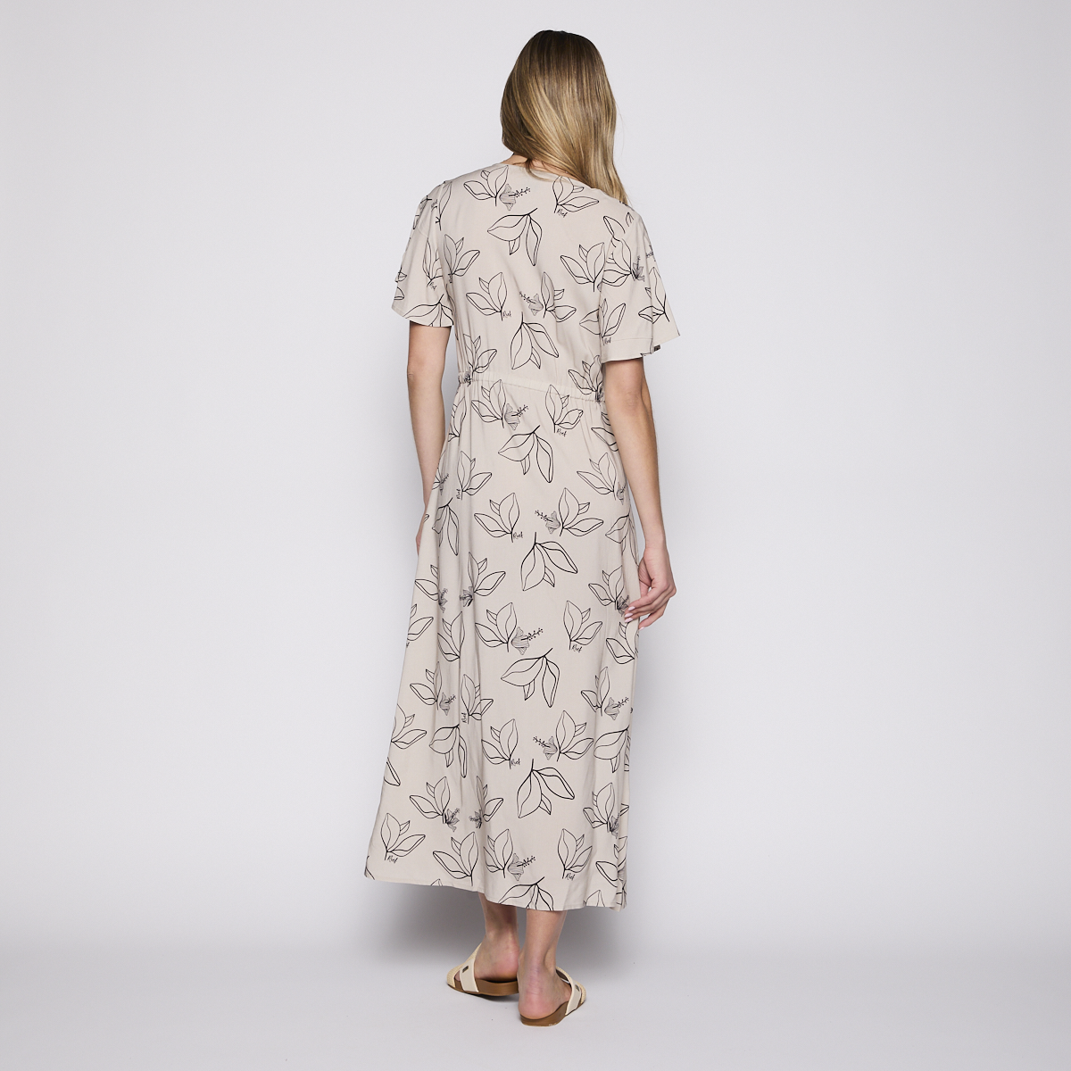 Vestido Reef Women Natural White Buttons-2