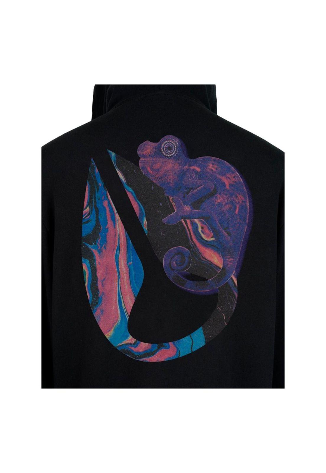 Polerón Nixon Men Full Zipper Iguana Black-2