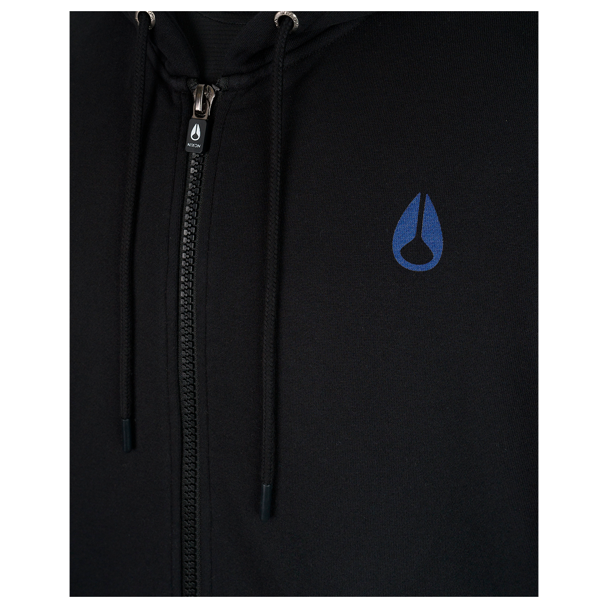 Polerón Nixon Men Full Zipper Iguana Black-2