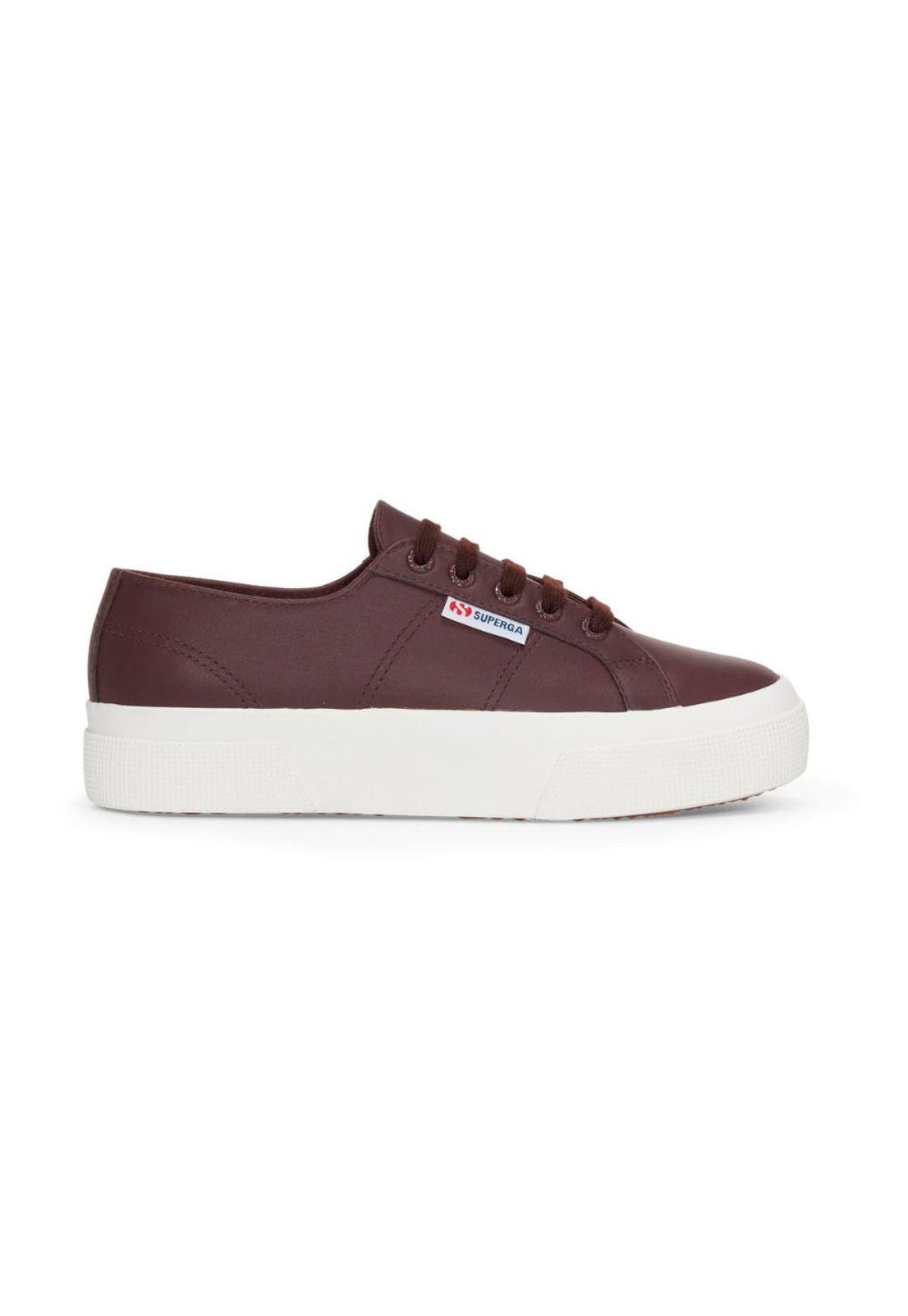 Zapatilla 2740 Platform Nappa Brown Dark F Avorio-0