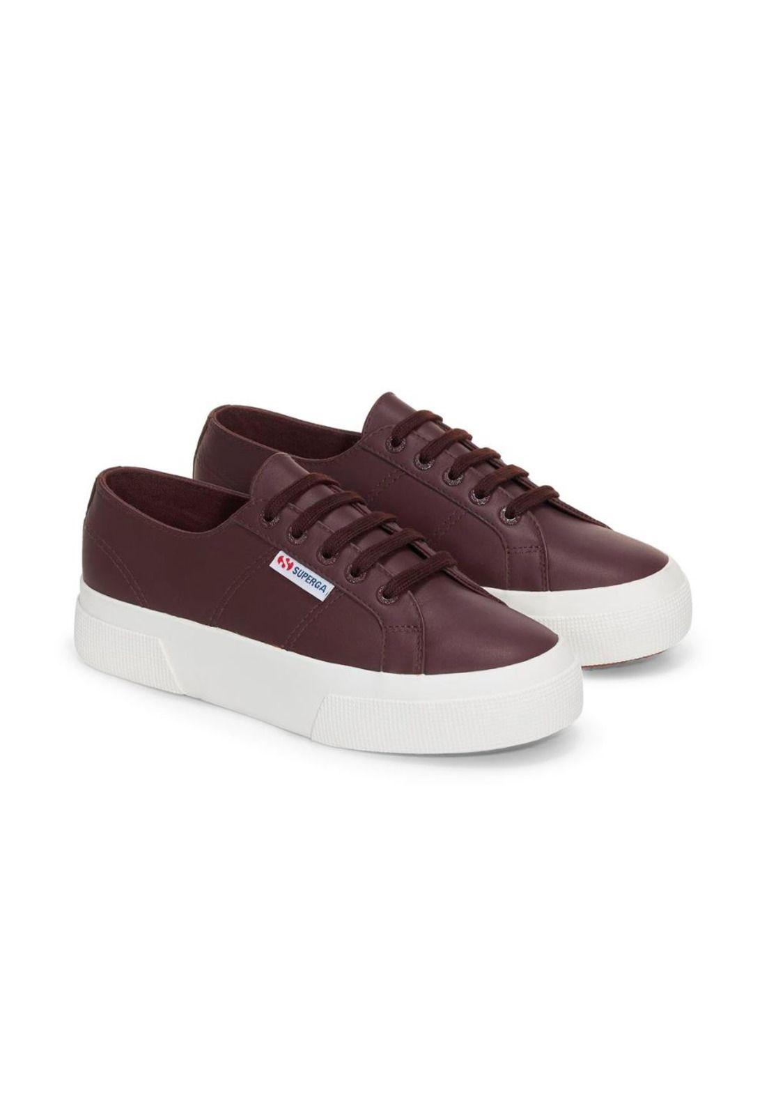 Zapatilla 2740 Platform Nappa Brown Dark F Avorio-1