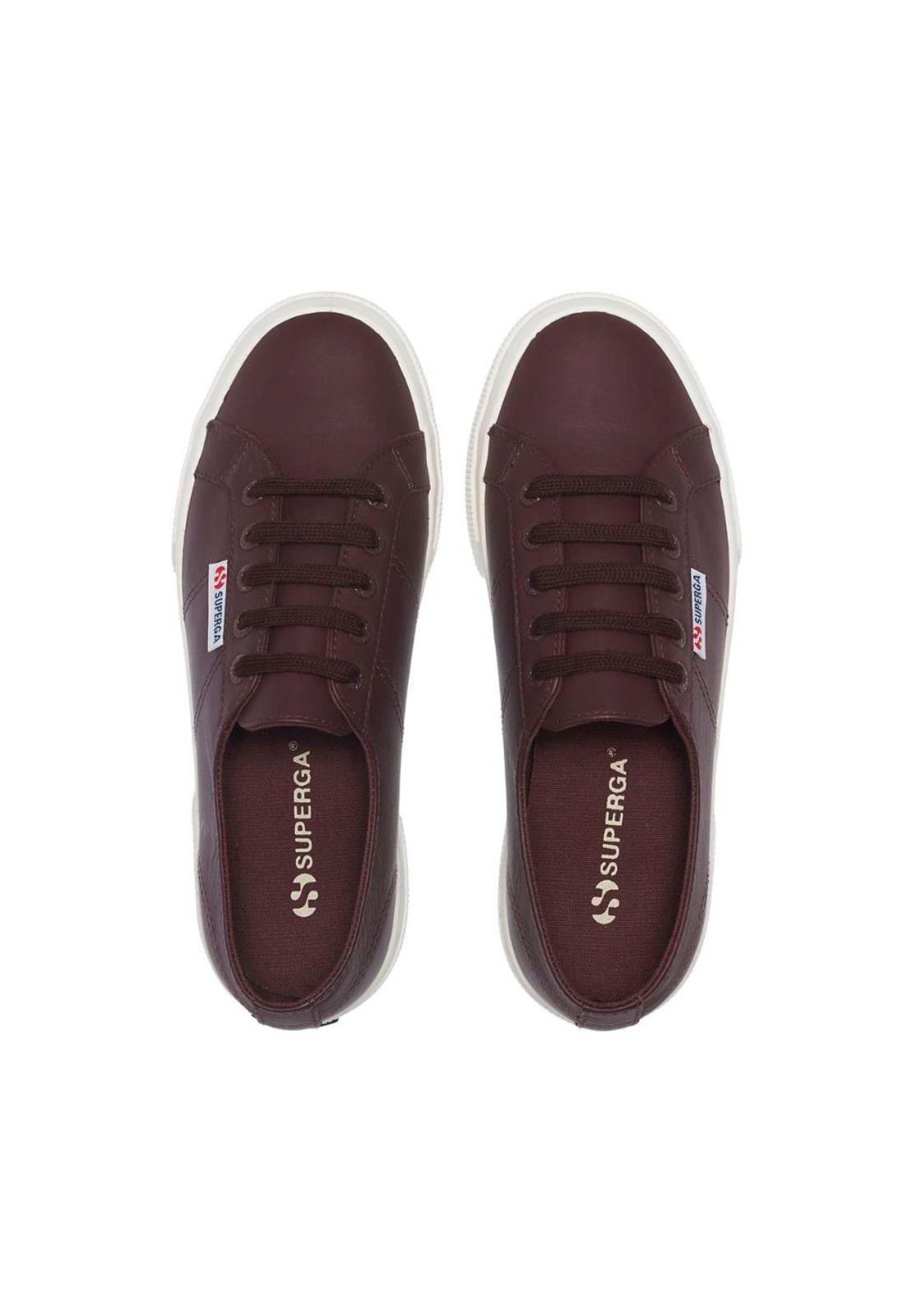 Zapatilla 2740 Platform Nappa Brown Dark F Avorio-3