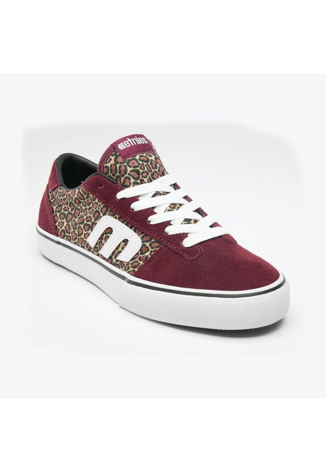 Zapatilla Calli Vulc W'S Burgundy Tan Etnies-1