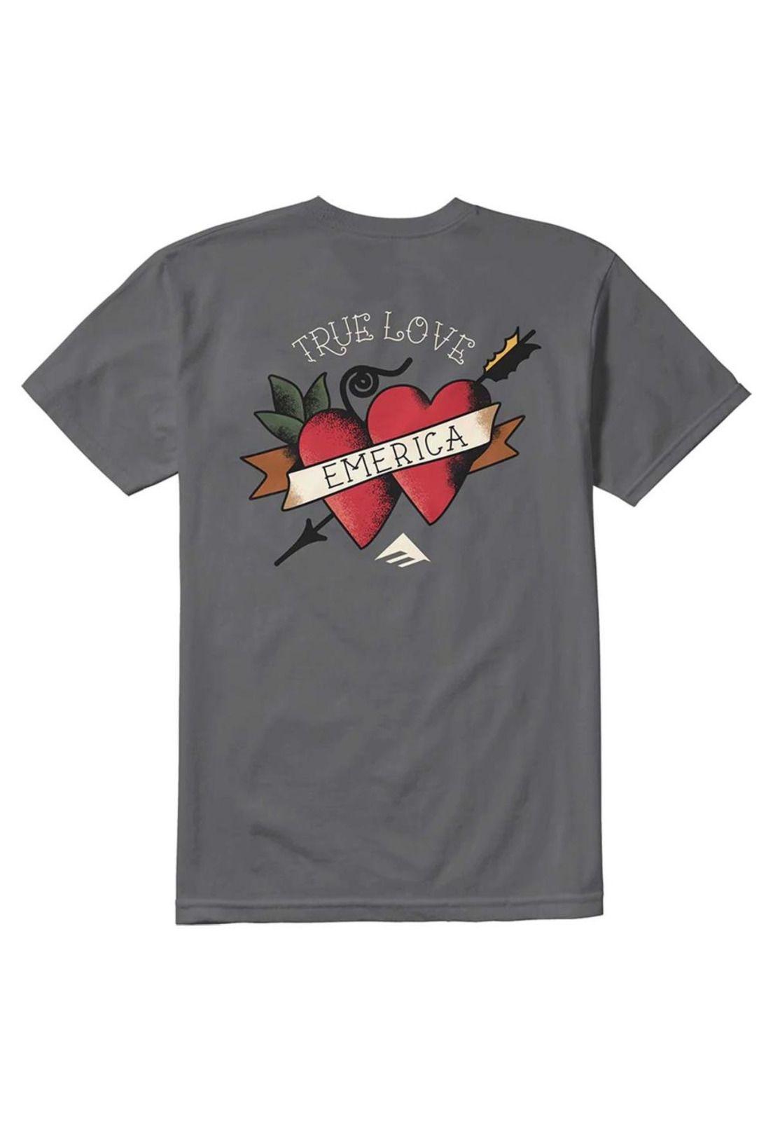 Polera Love Triangle Tee Charcoal-1