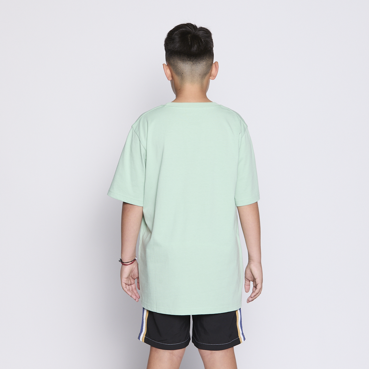 Polera Reef Kids Light Green Print Front-2