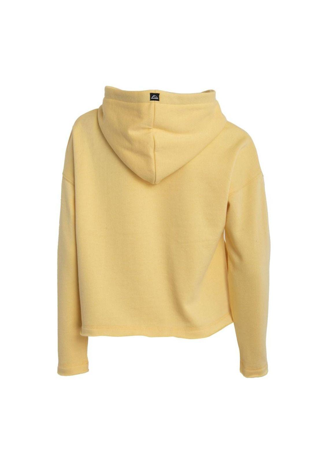 Poleron Crop Women Live the Dream Yellow-2