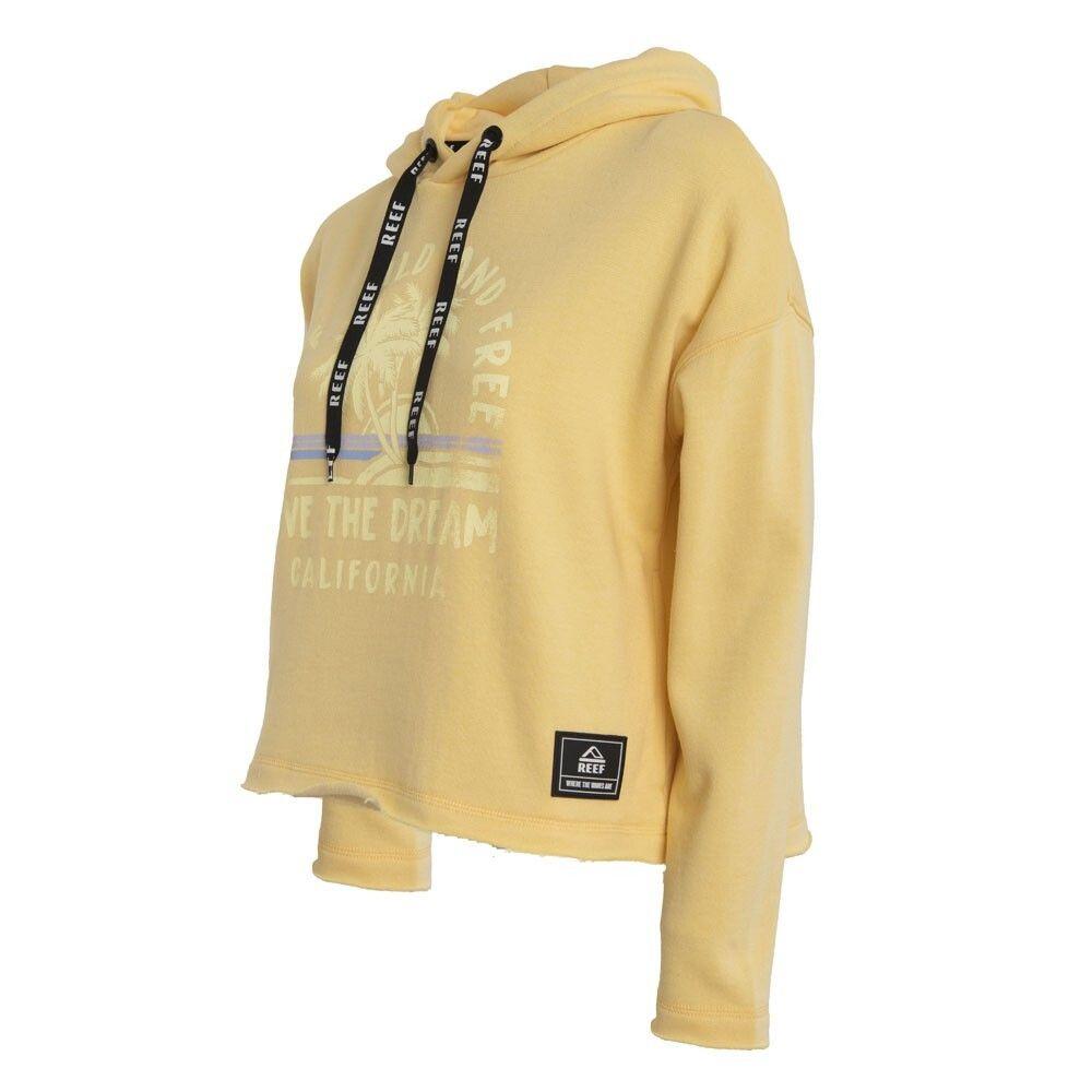 Poleron Crop Women Live the Dream Yellow-1