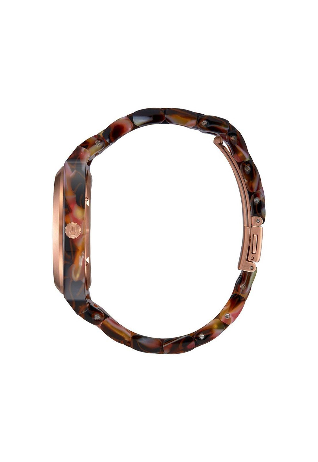 Reloj Nixon Time Teller Acetate Rose Gold Pink Tortoise-2