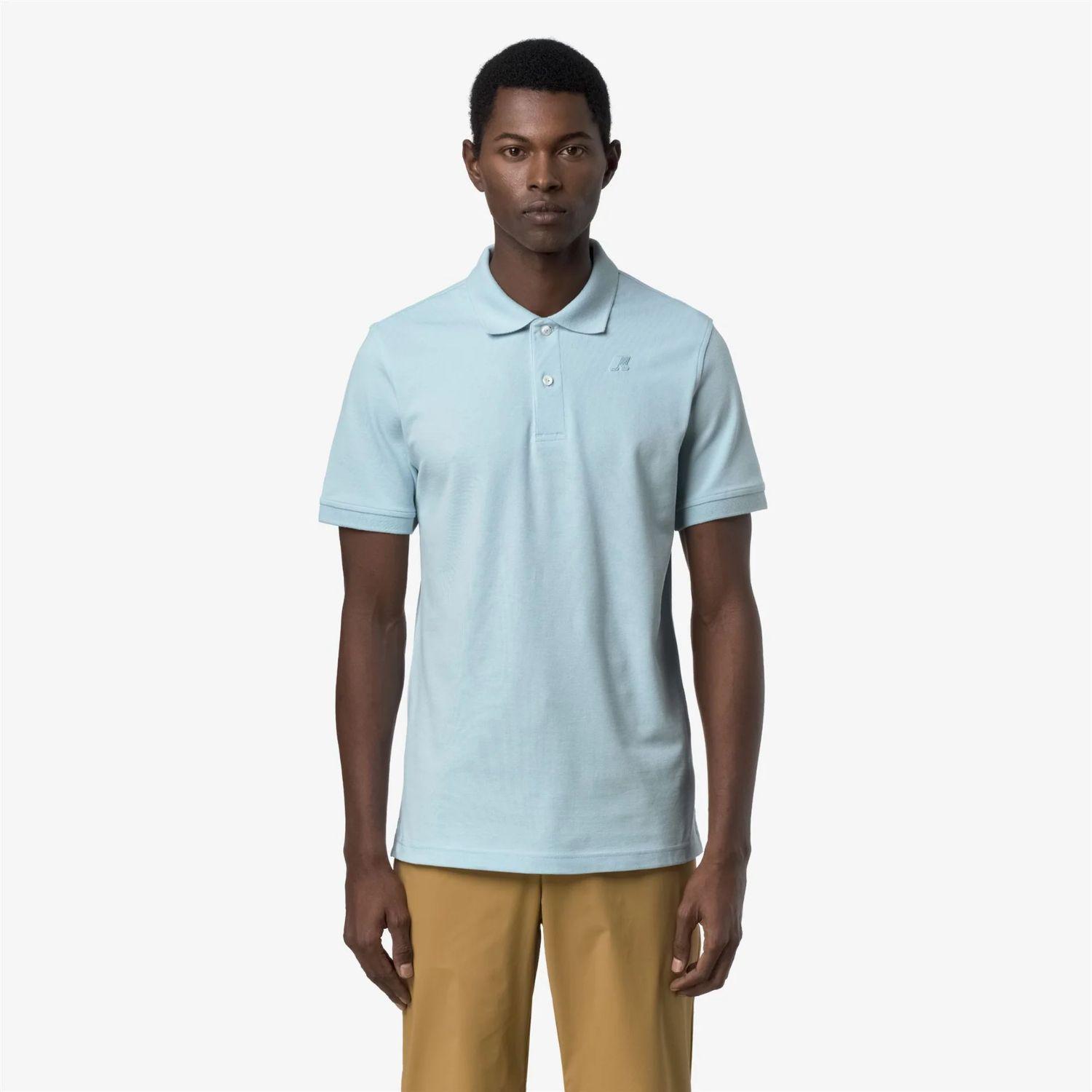 Polera K-Way Men Amedee Pique Blue Baby-1