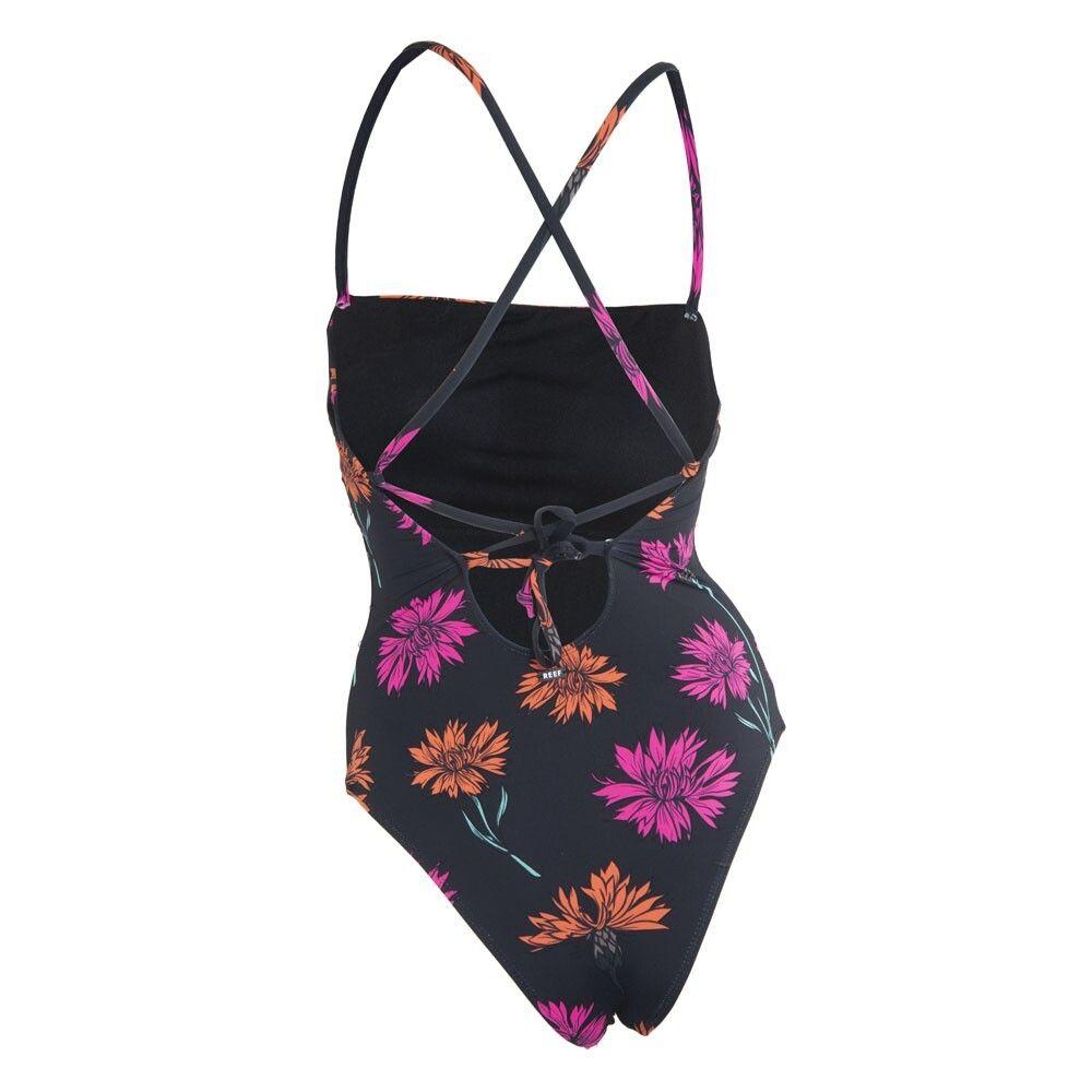 Traje de Baño 10 Negro Floral Reef-2