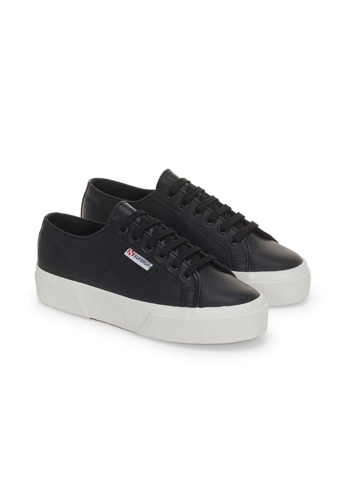 Zapatilla 2740 Platform Nappa Black White-1