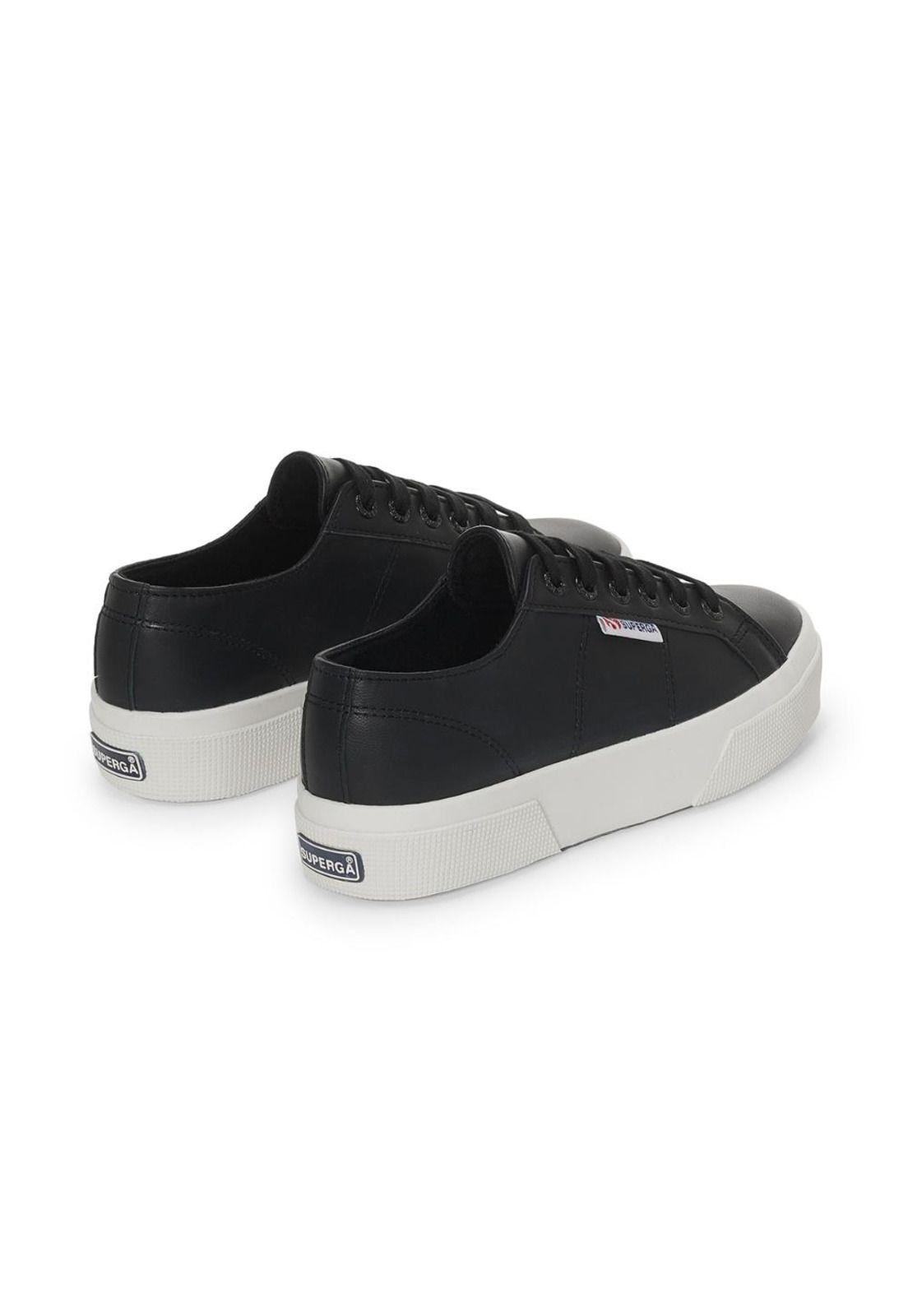 Zapatilla 2740 Platform Nappa Black White-2