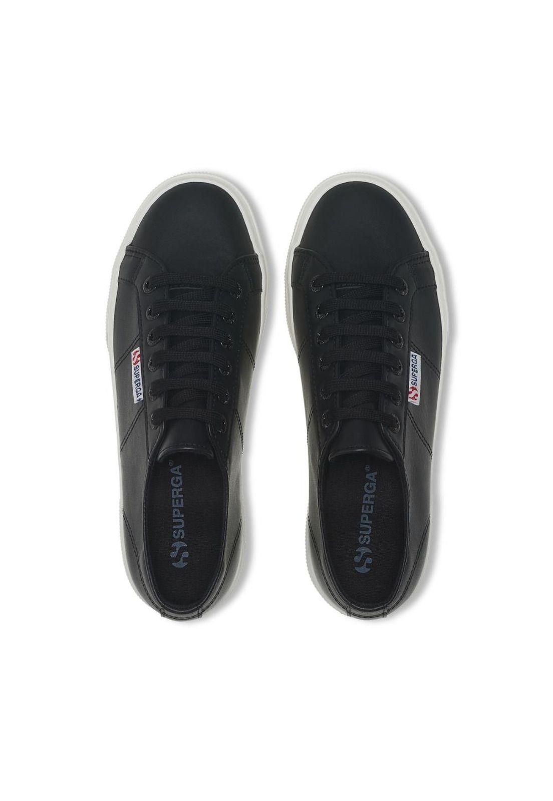 Zapatilla 2740 Platform Nappa Black White-3