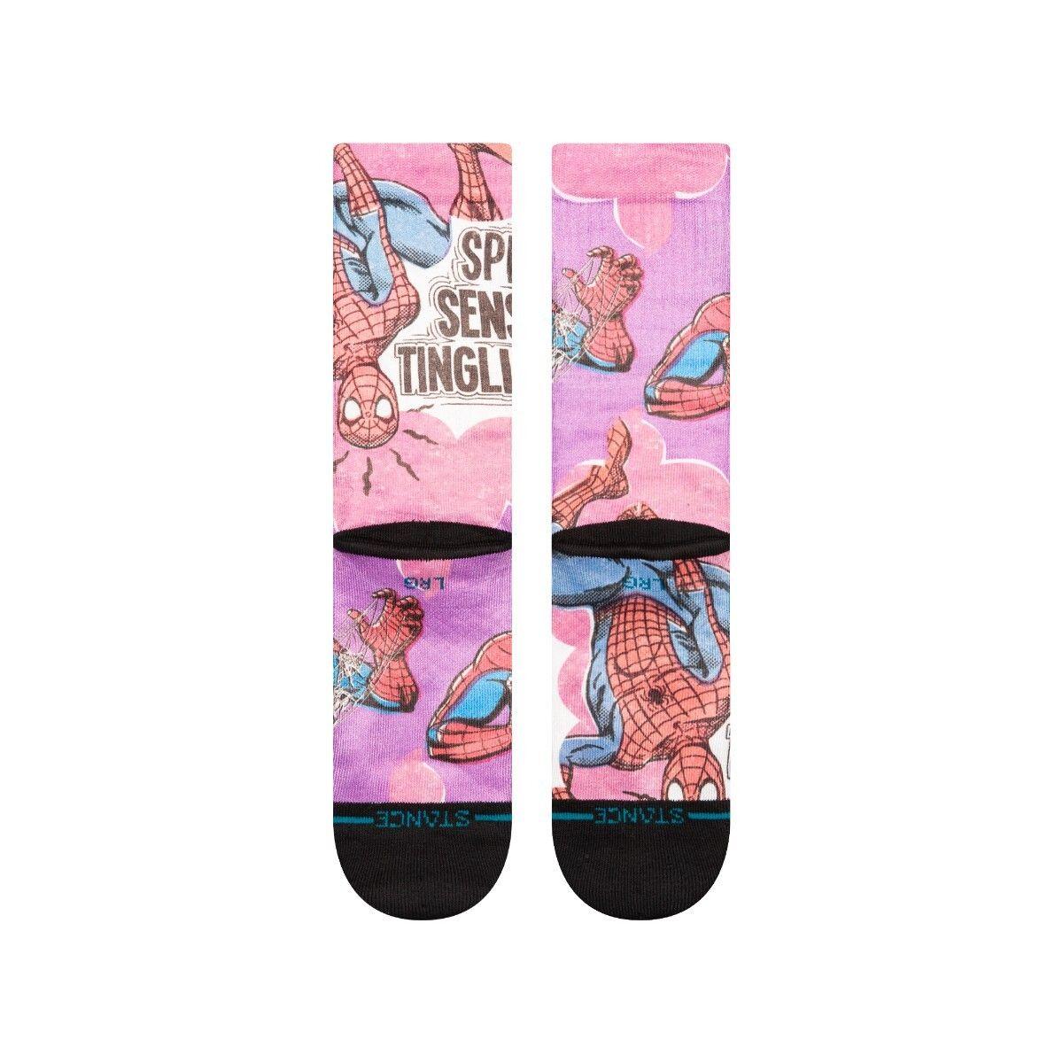 Stance Sock Men Spiderman Spidey Senses Magenta-2