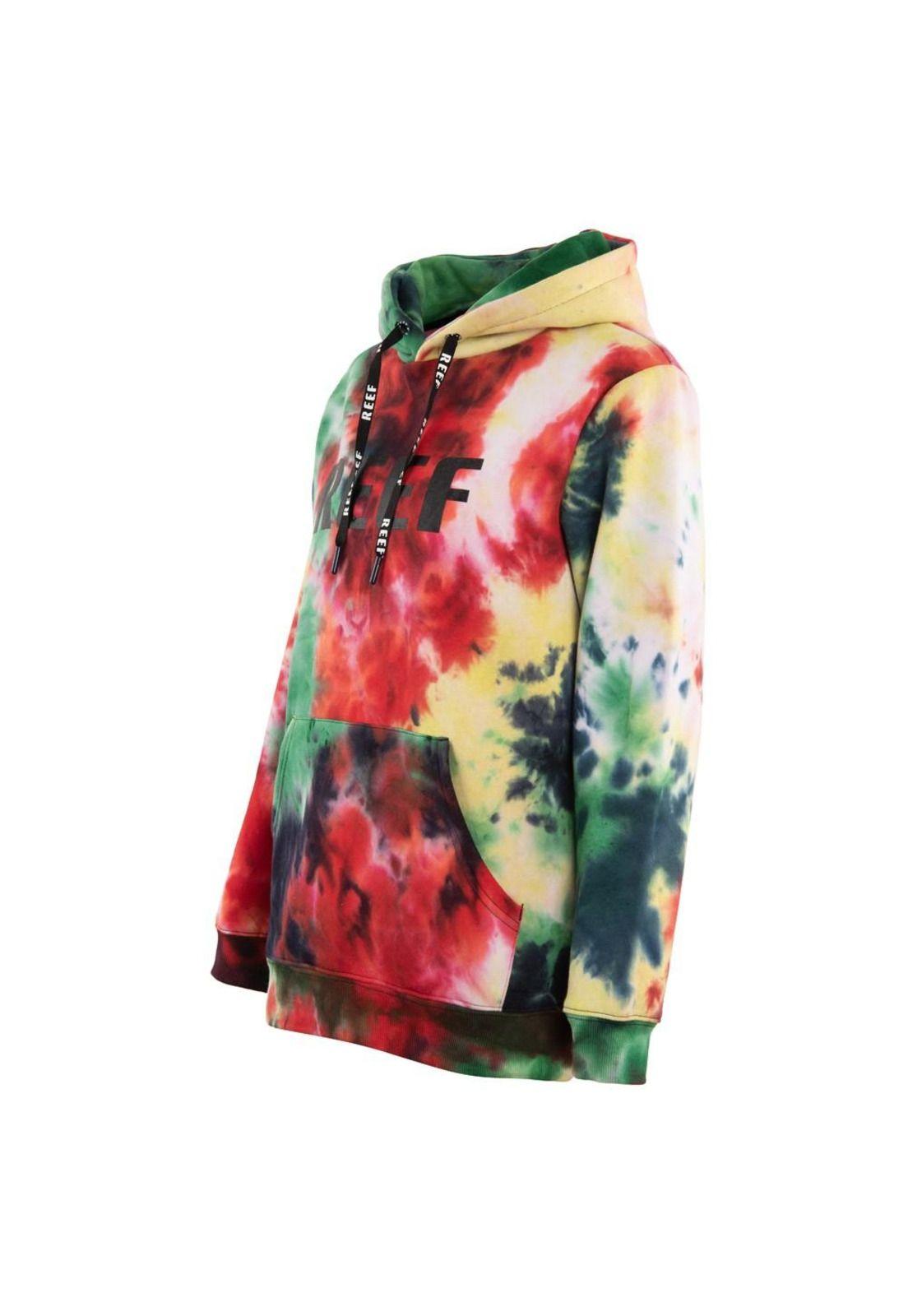 Poleron Hoodie Kids Multicolor Prints Red-1