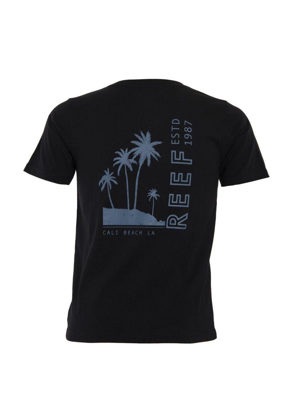 Polera Kids Palm Black Grey-2