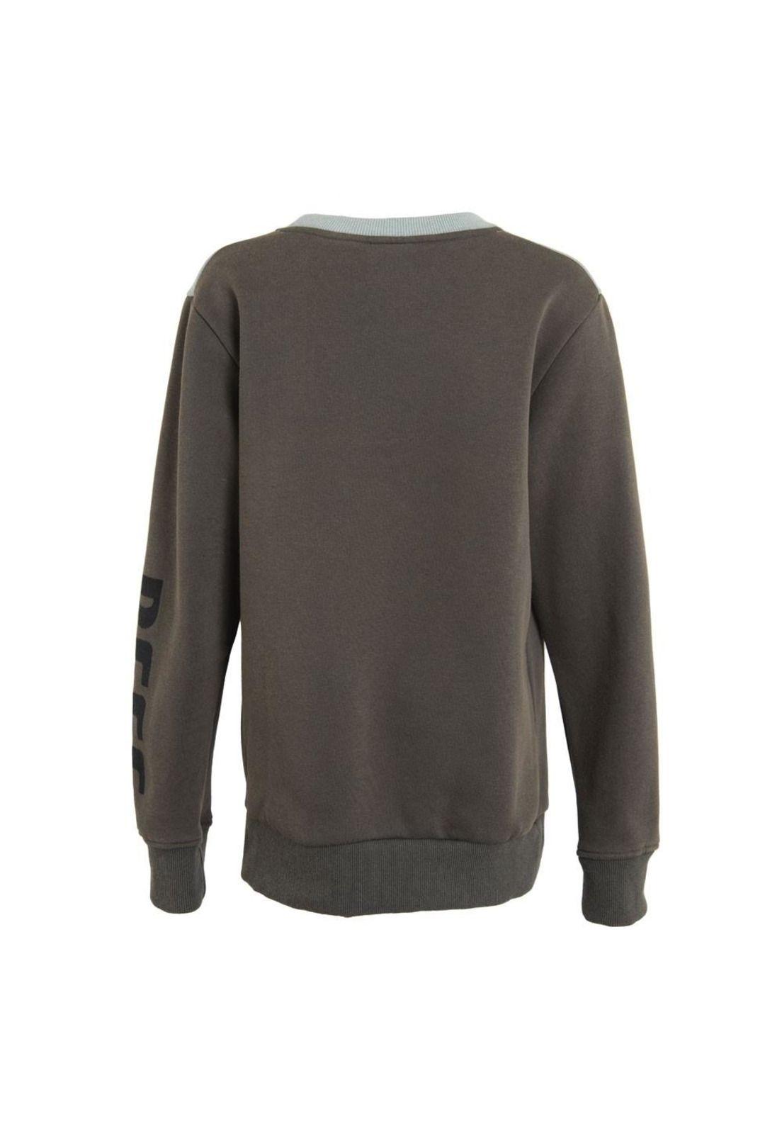 Poleron Boys Crew Grey Turq-2