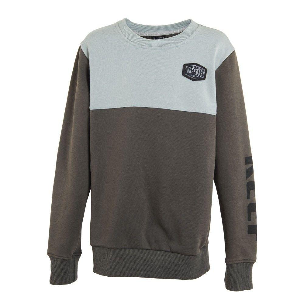Poleron Boys Crew Grey Turq-0