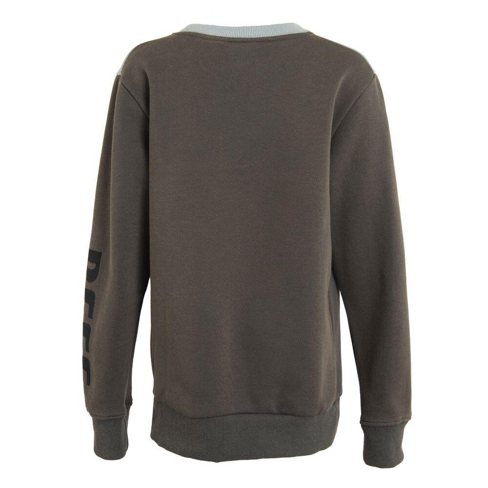 Poleron Boys Crew Grey Turq-2