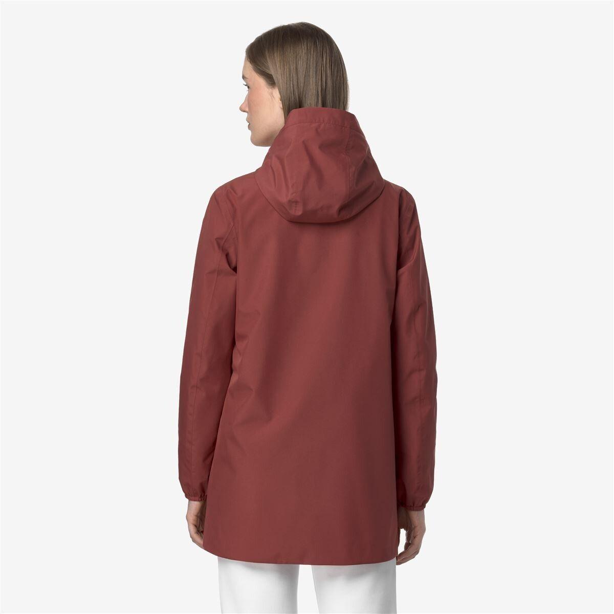 Chaqueta Women Impermeable Sophie Stretch Poly Jersey Red Brownish-3