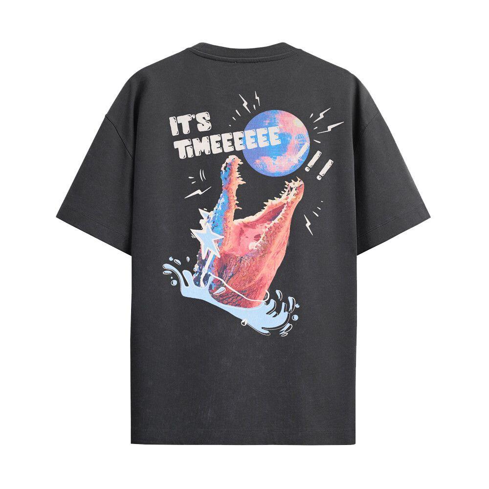 Polera Nixon Men Crocodile Light Black-1