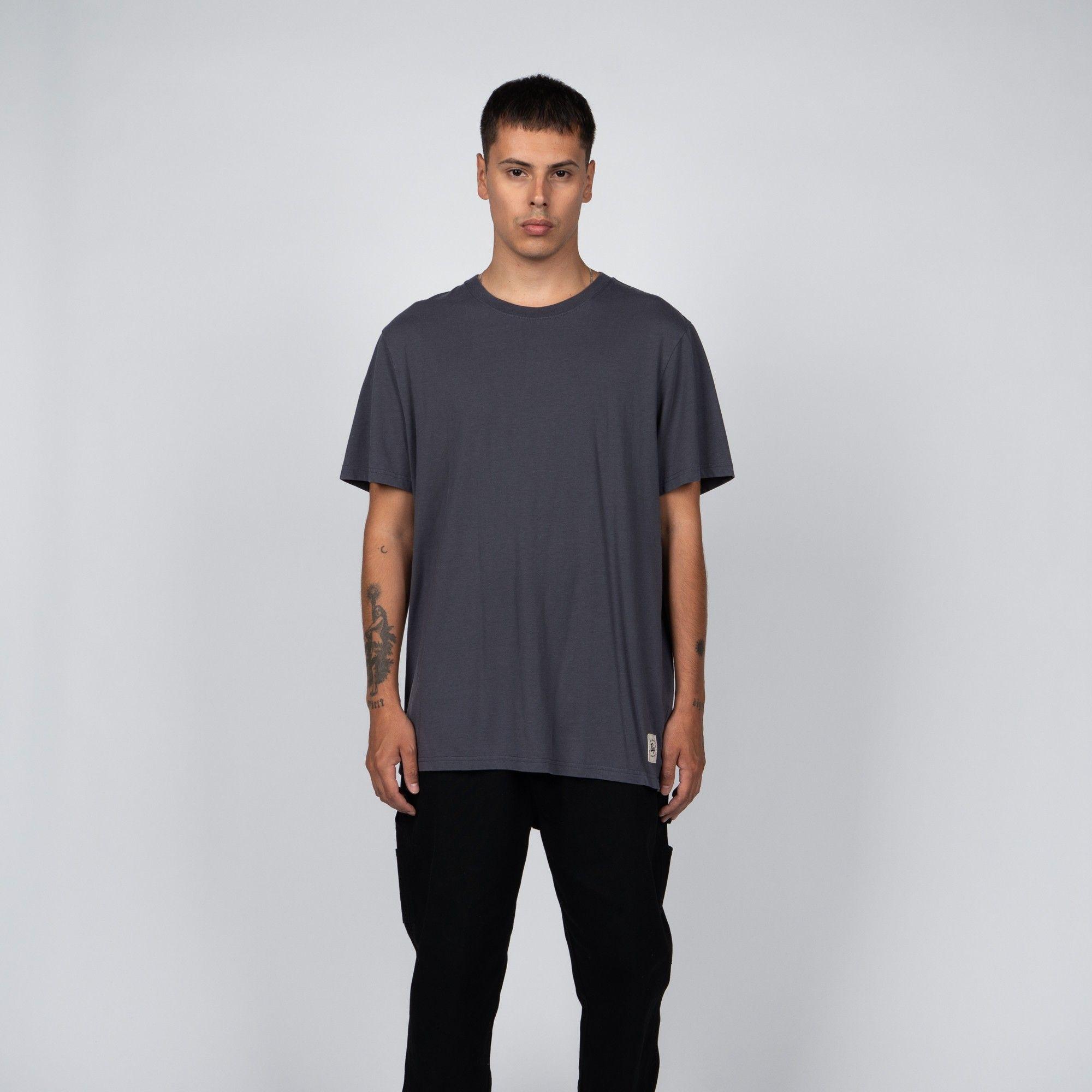 Polera Reef Men Basic Dark Gray-0