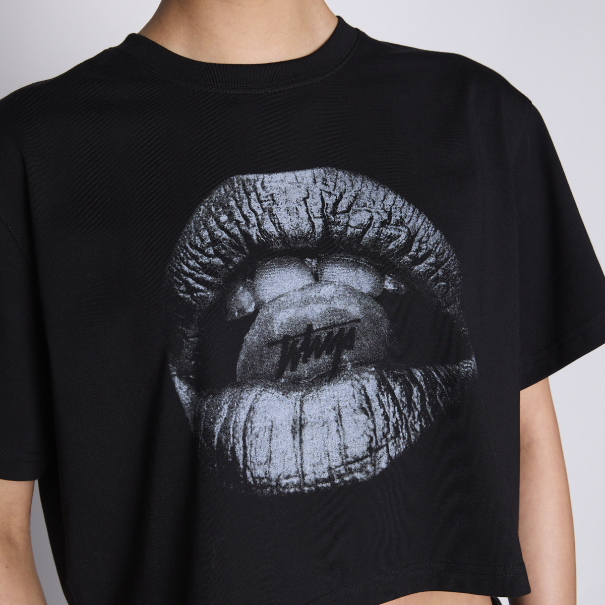 Polera Crop Whatup Women Bite Black-4