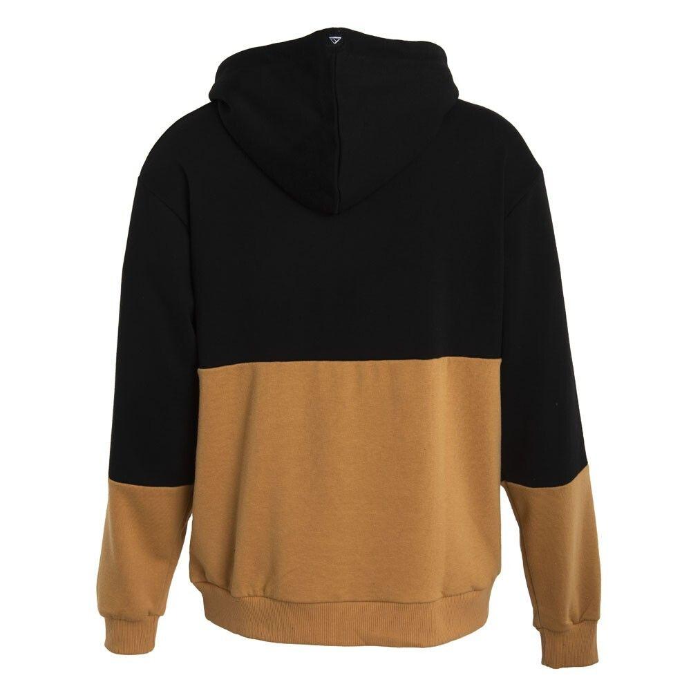 Poleron Men Hoodie Bicolor Black Brown-2