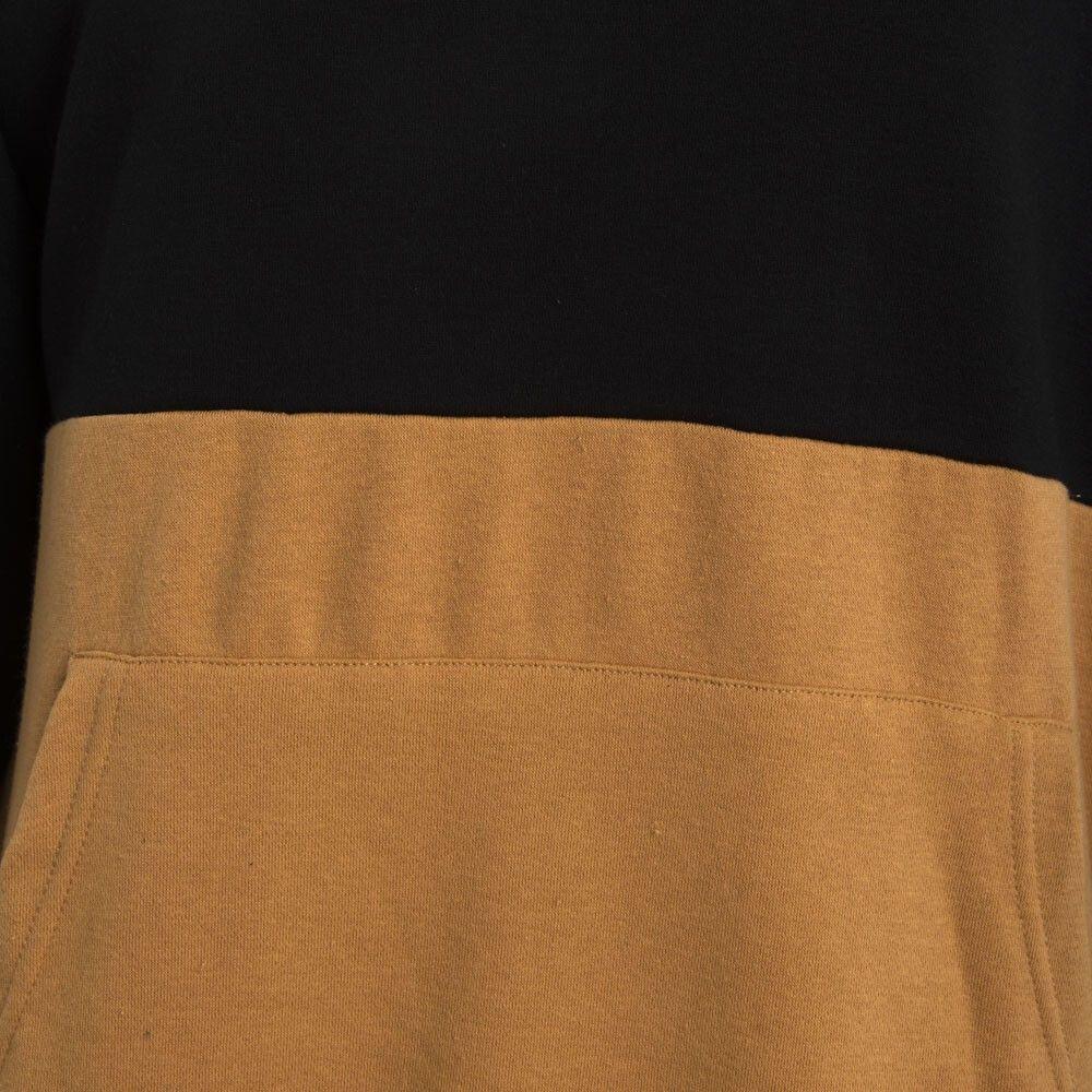 Poleron Men Hoodie Bicolor Black Brown-3