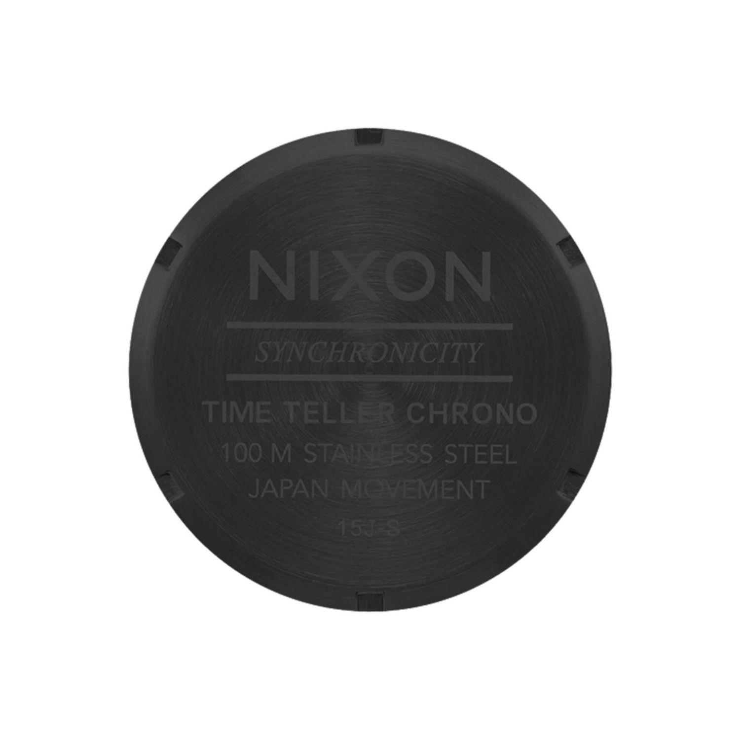 Reloj Nixon Time Teller Chrono Black Black Gold-4