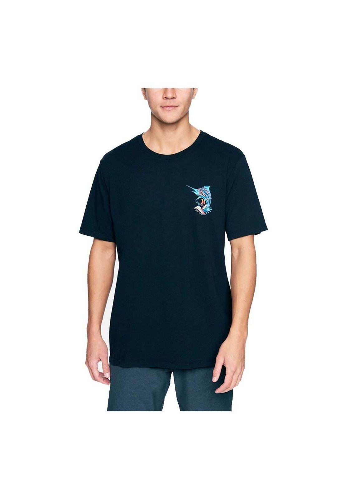 Polera Everyday Washed Trippy Fish Black-3