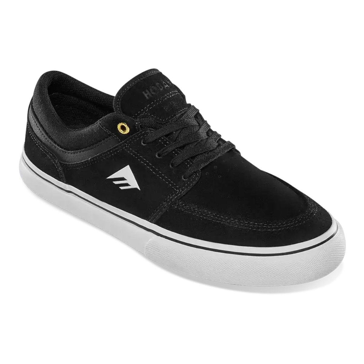 Zapatilla Emerica Hoban Black White Gold-3