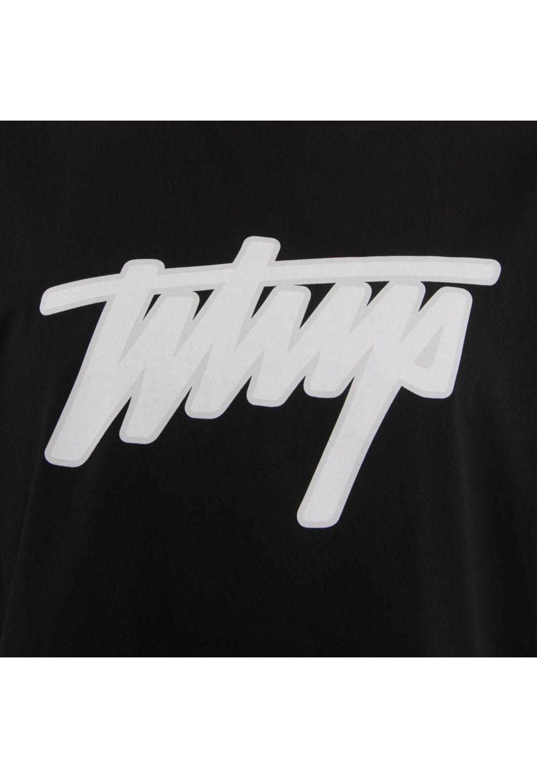 Polera Manga corta WHATUP Hombre  I2390 Negro-3