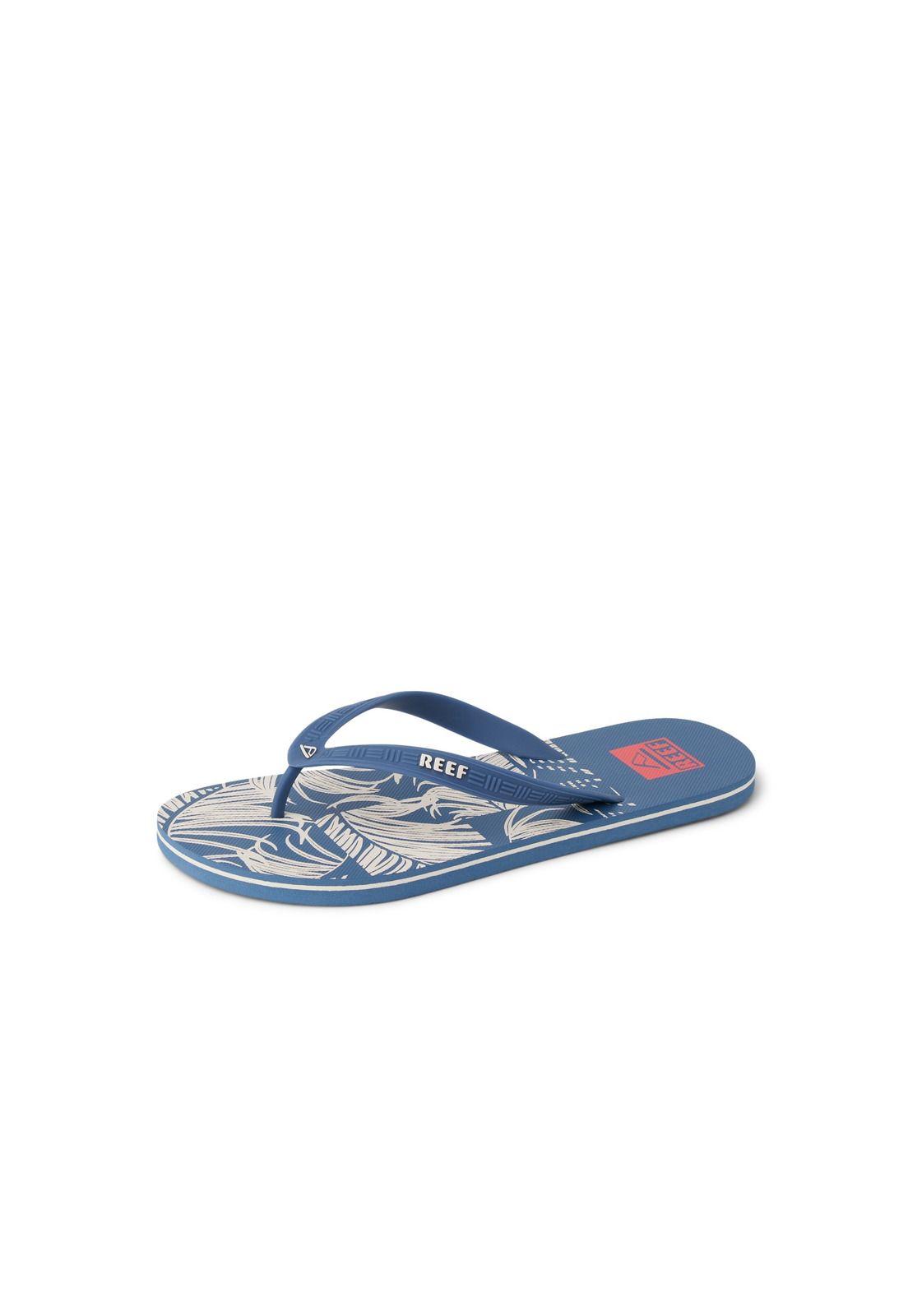 Sandalia Reef Men Seaside Print Blue Tan-1