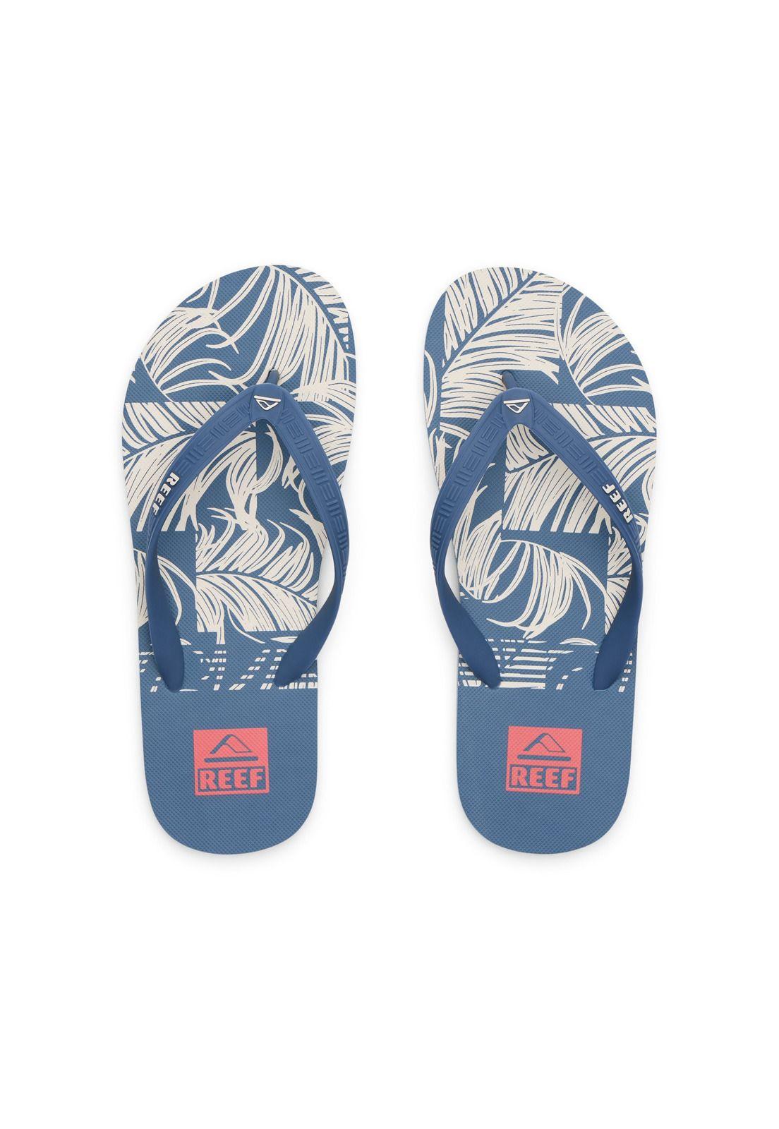 Sandalia Reef Men Seaside Print Blue Tan-2