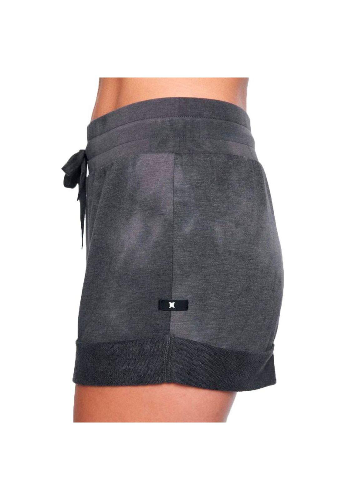 Short Cozy Rolled Hem Vintage Black Hurley-2