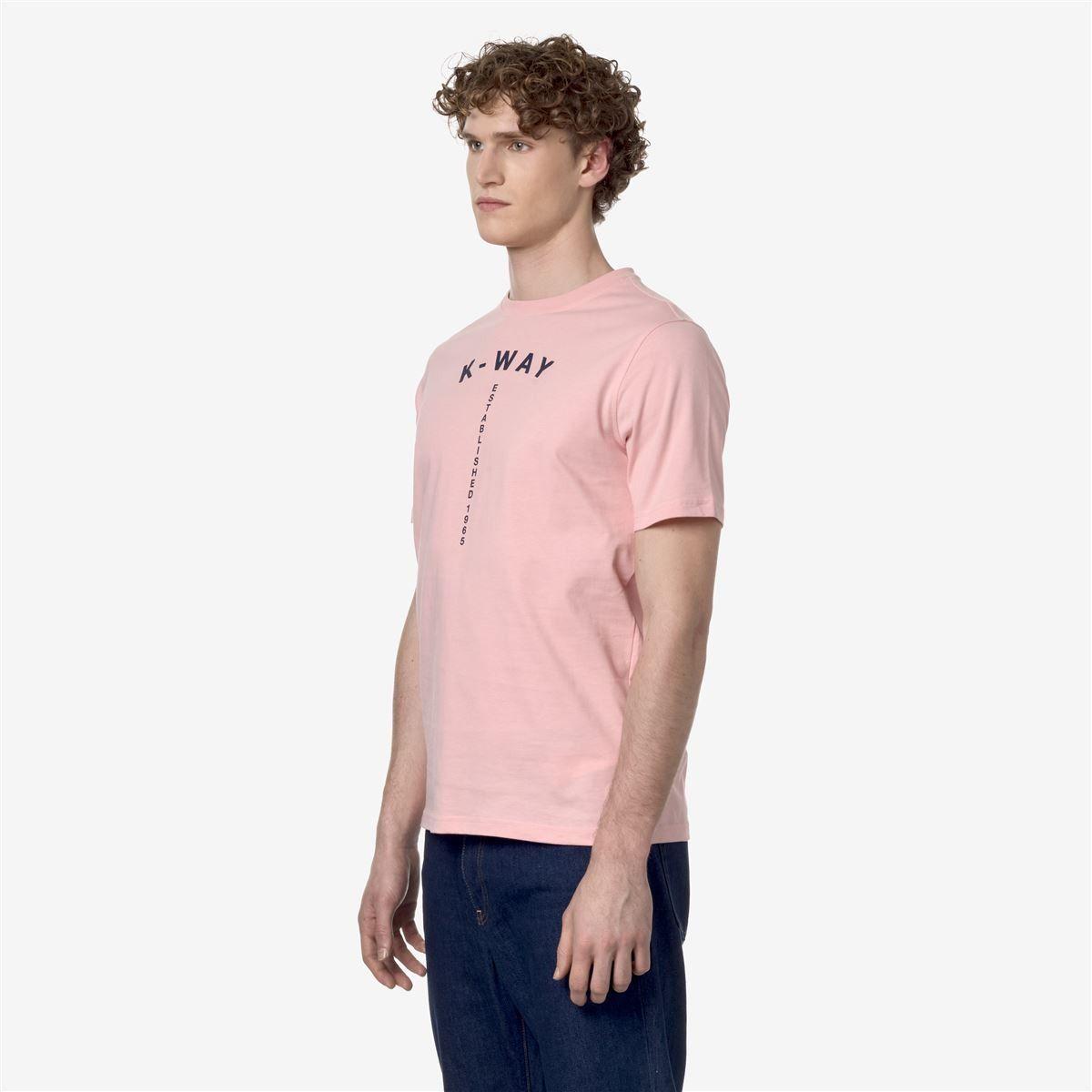 Polera K-Way Men Odom Typo Established Pink-2
