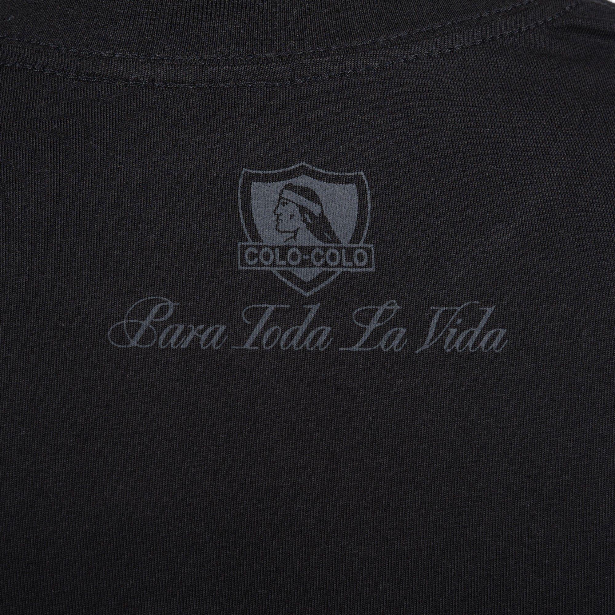 Polera Colo-Colo Urbano Escudo Grande Negro-3