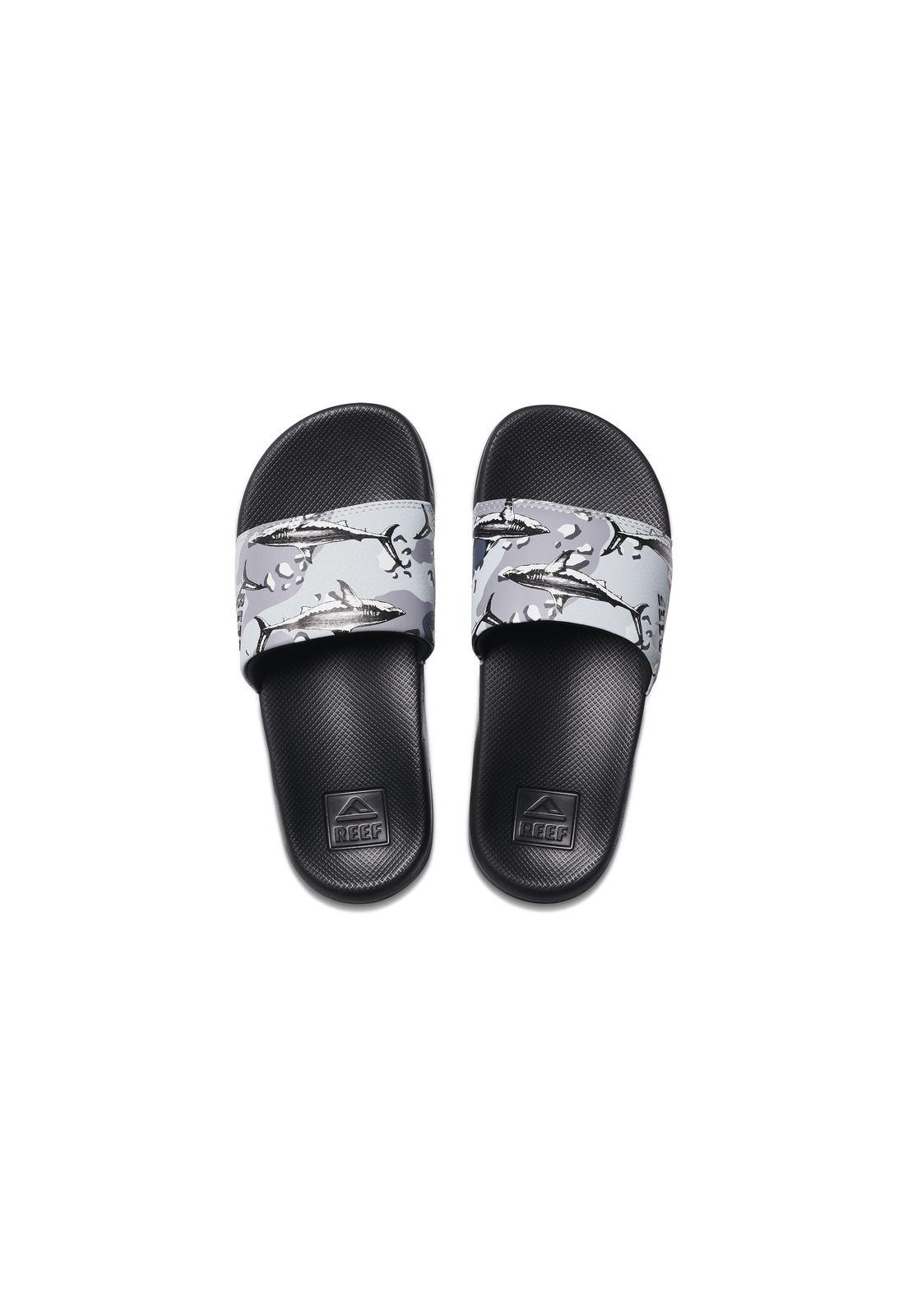 Sandalia Reef Kids One Slide Grey Camo-1