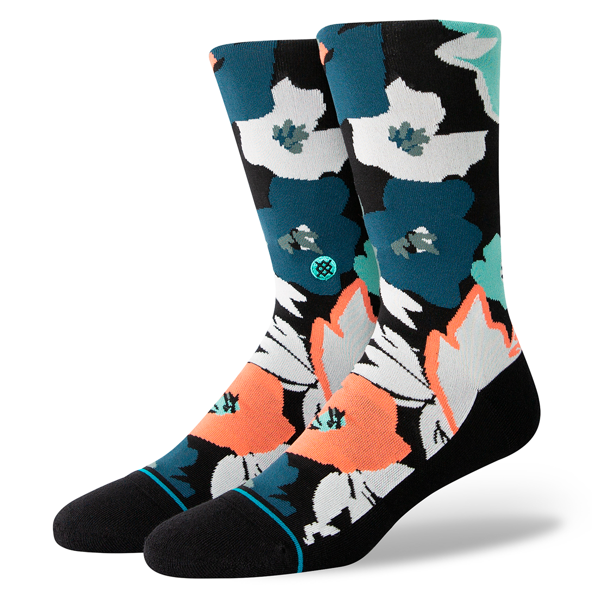 Stance Sock Men Flower Beds Crew Black-0