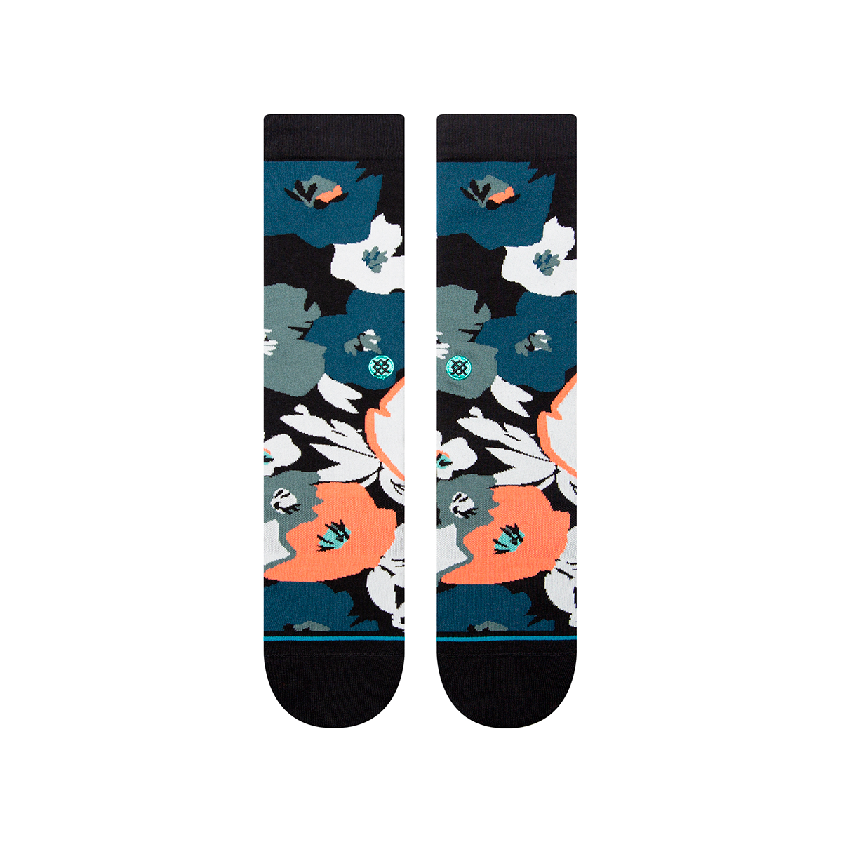 Stance Sock Men Flower Beds Crew Black-1