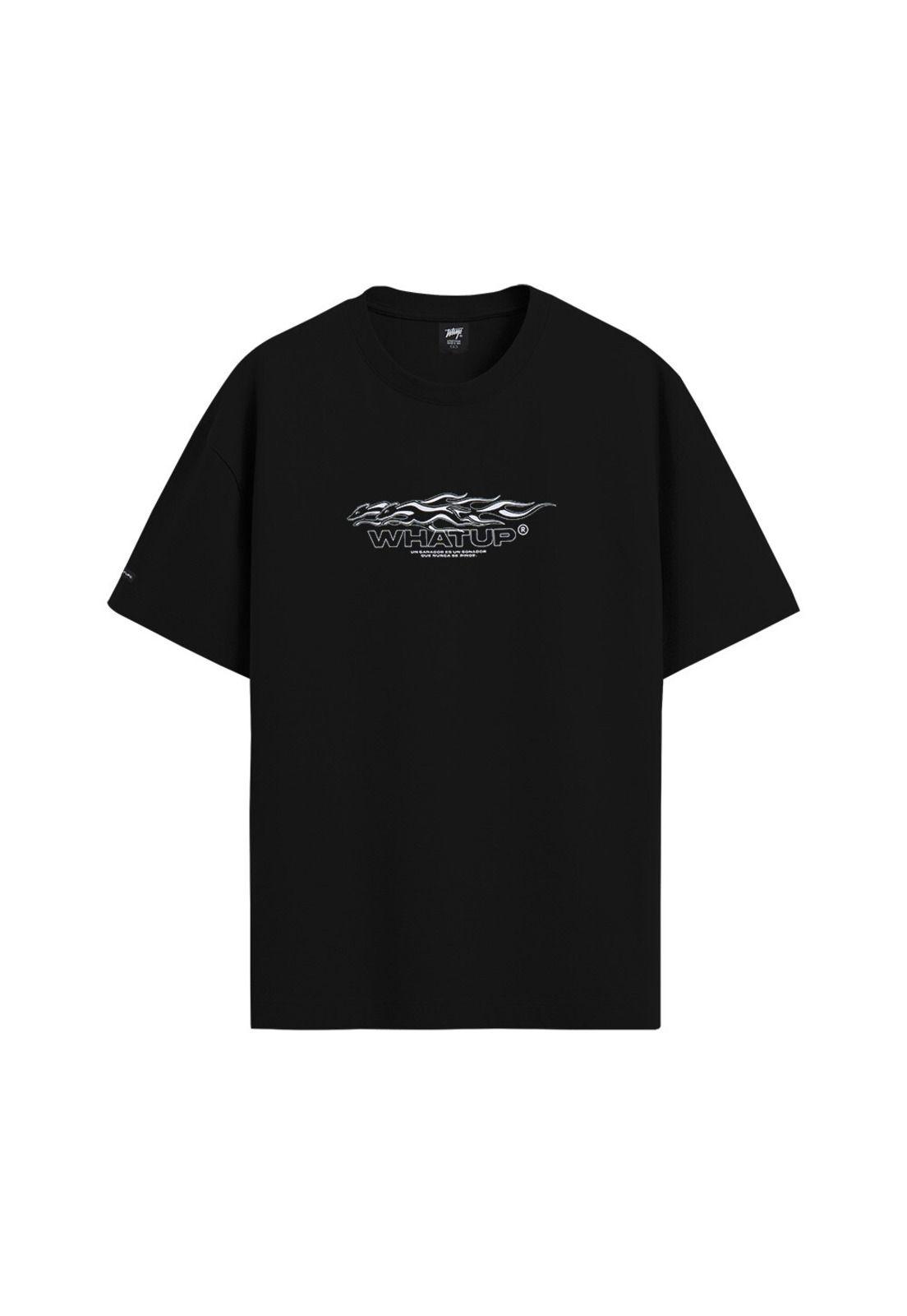 Polera Whatup Hombre Dream Big Black-0