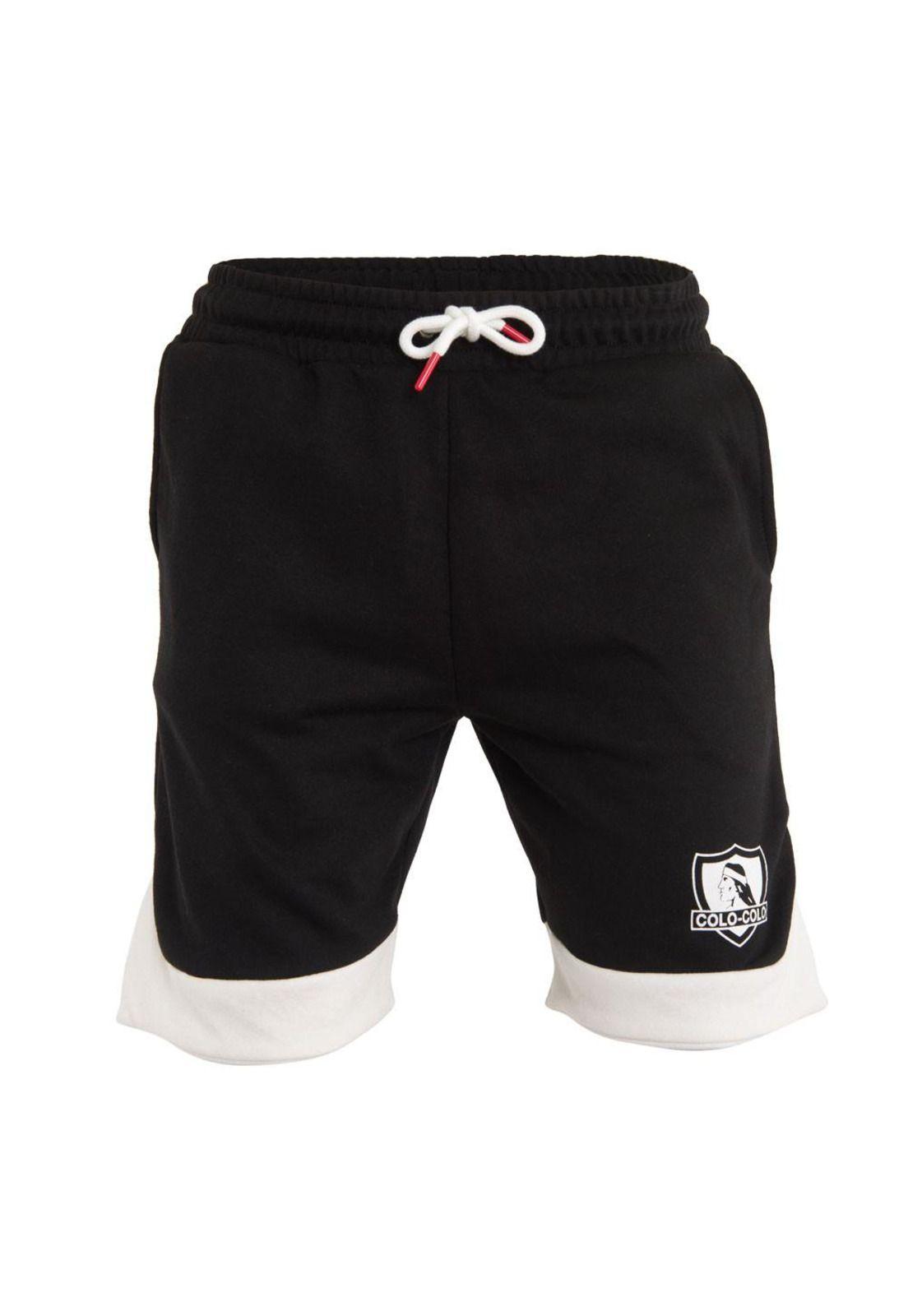 Short Colo Colo Urbano "Albo" Negro Blanco-0