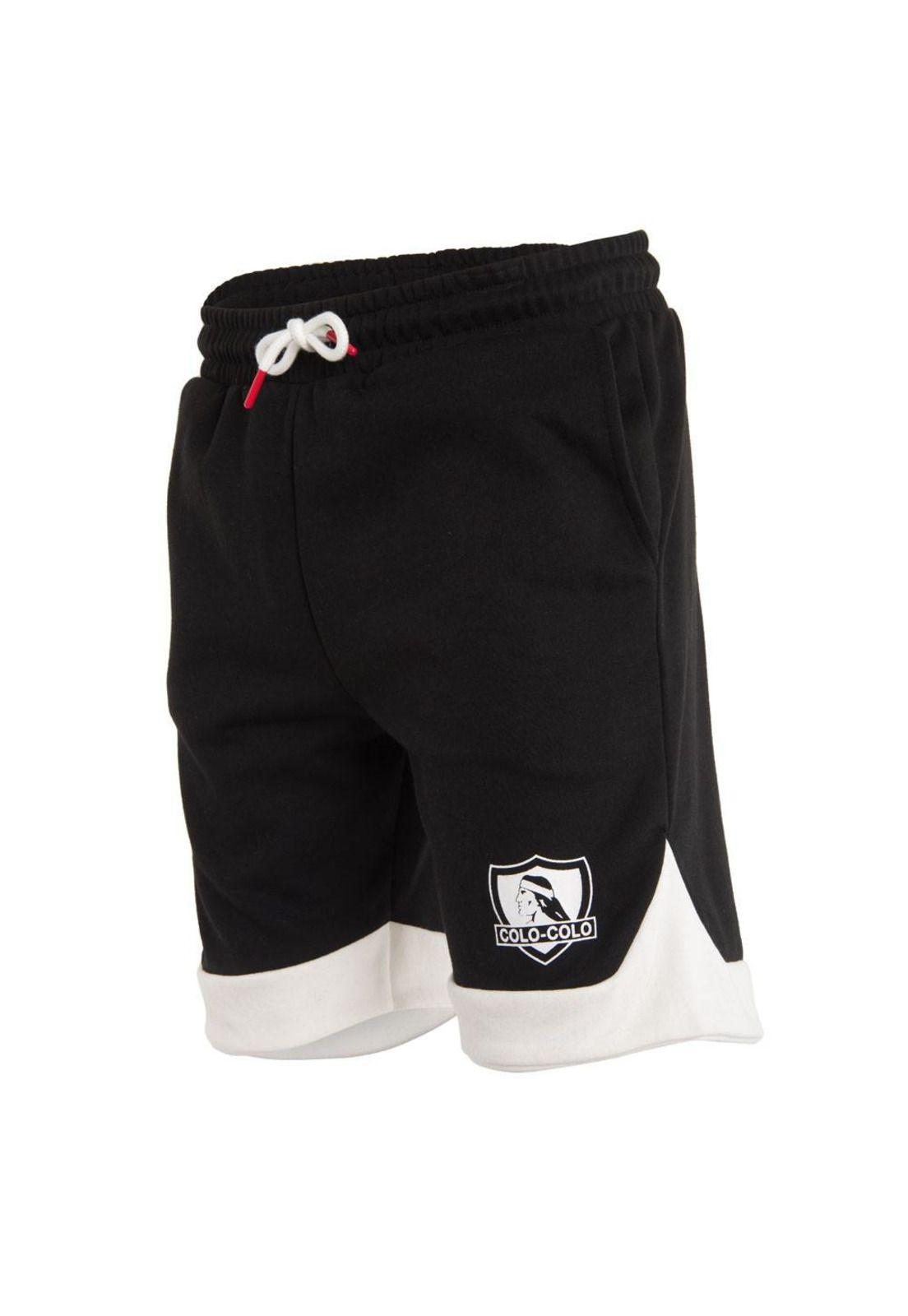 Short Colo Colo Urbano "Albo" Negro Blanco-1